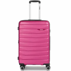 Bench Hartgepäck|4-Rollen Koffer<Paris 4 Rollen Trolley M 66 cm mit Dehnfalte arctic-pink