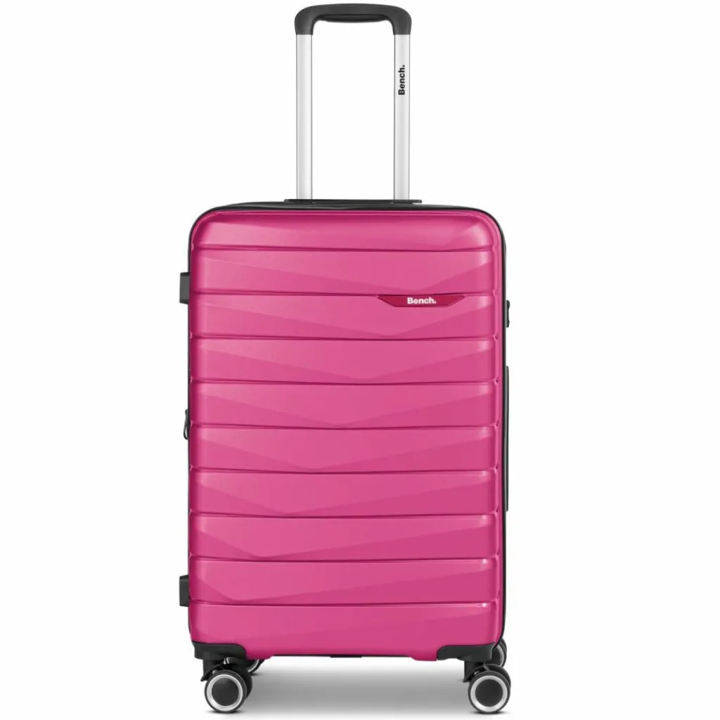 Bench Hartgepäck|4-Rollen Koffer<Paris 4 Rollen Trolley M 66 cm mit Dehnfalte arctic-pink