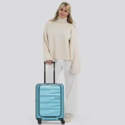 Bergpfeil Travel 4 Rollen Kabinentrolley 55 cm Laptopfach mit Dehnfalte