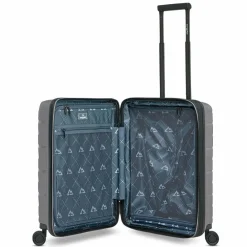 Bergpfeil Hartgepäck Kabinengepäck|4-Rollen Kabinentrolleys<Travel 4 Rollen Kabinentrolley 55 cm Laptopfach mit Dehnfalte arctic silver metallic