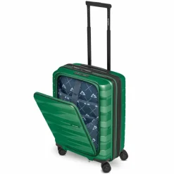 Bergpfeil Hartgepäck Kabinengepäck|4-Rollen Kabinentrolleys<Travel 4 Rollen Kabinentrolley 55 cm Laptopfach mit Dehnfalte emerald green metallic