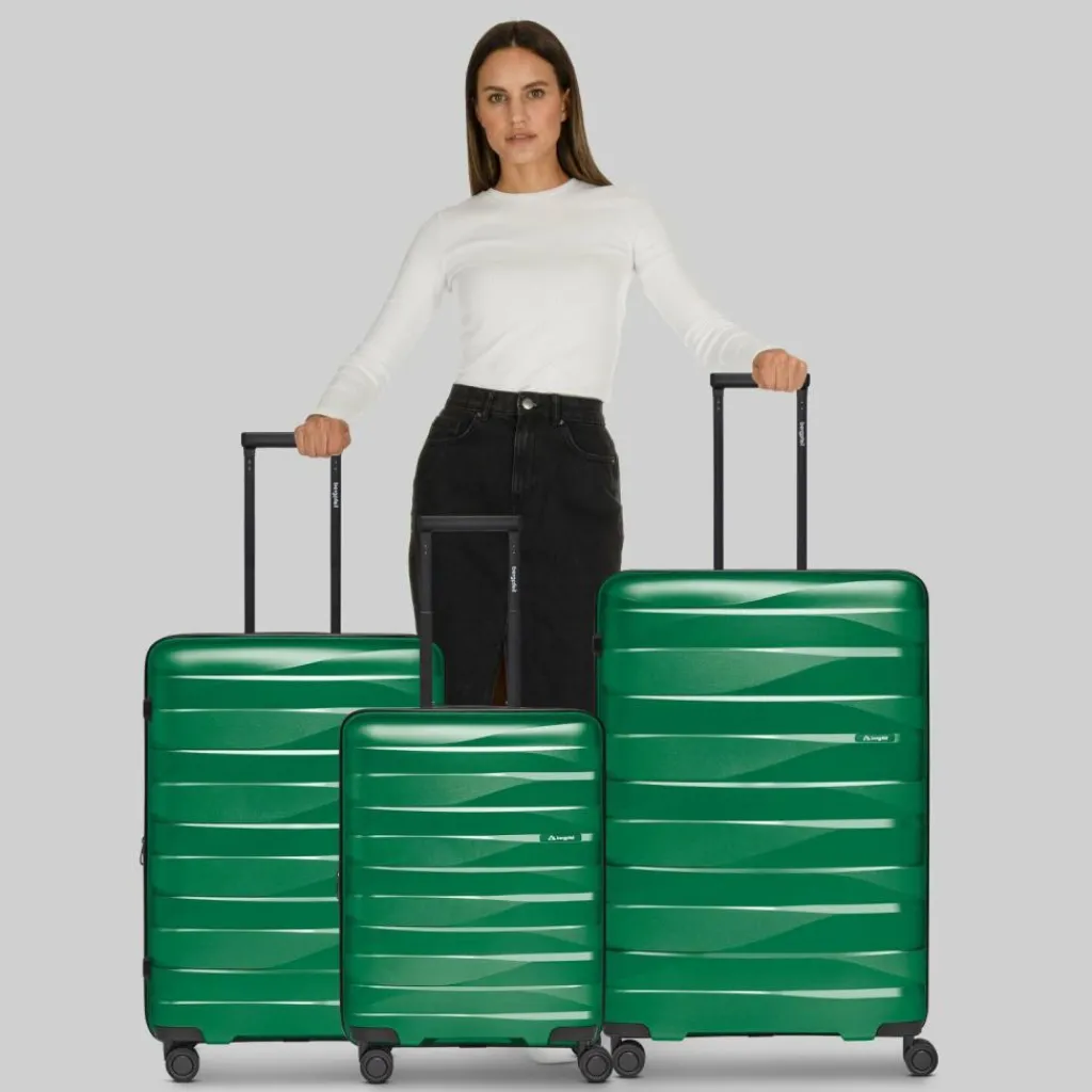 Bergpfeil Travel 4-Rollen Kofferset 3-tlg. mit Dehnfalte