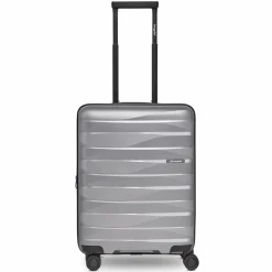 Bergpfeil Hartgepäck Kabinengepäck|4-Rollen Kabinentrolleys<Travel 4-Rollen Kabinentrolley S 55 cm mit Dehnfalte arctic silver metallic
