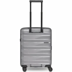 Bergpfeil Hartgepäck Kabinengepäck|4-Rollen Kabinentrolleys<Travel 4-Rollen Kabinentrolley S 55 cm mit Dehnfalte arctic silver metallic