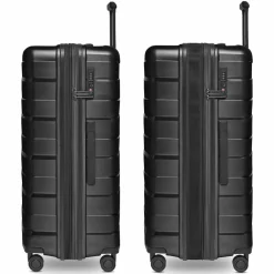 Bergpfeil Hartgepäck|4-Rollen Koffer<Travel 4-Rollen Trolley L 75 cm mit Dehnfalte black night metallic