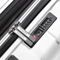Best Bergpfeil Travel 4-Rollen Trolley L 75 cm mit Dehnfalte ice white metallic