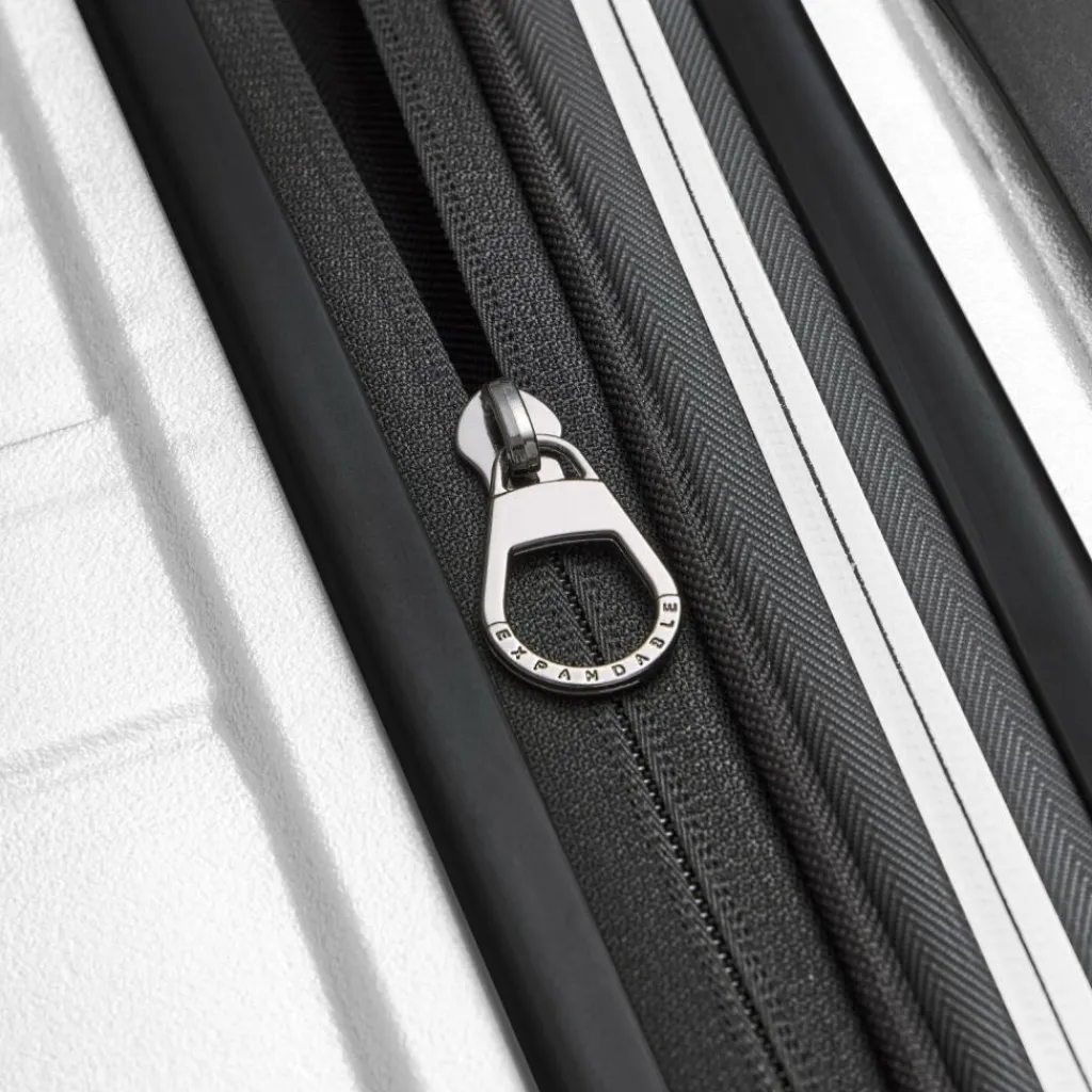 Best Bergpfeil Travel 4-Rollen Trolley L 75 cm mit Dehnfalte ice white metallic