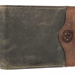 Outlet Billy the Kid Hunter Geldbörse RFID Leder 12 cm khaki-brown