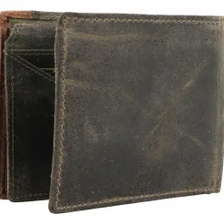 Outlet Billy the Kid Hunter Geldbörse RFID Leder 12 cm khaki-brown