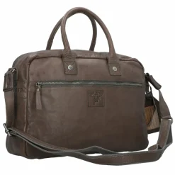 Billy the Kid Laptoptaschen|Aktentaschen<Nasty Cowboys Franklin Aktentasche Leder 40 cm Laptopfach stonegrey