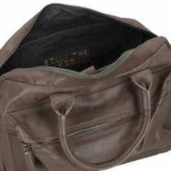 Billy the Kid Laptoptaschen|Aktentaschen<Nasty Cowboys Franklin Aktentasche Leder 40 cm Laptopfach stonegrey