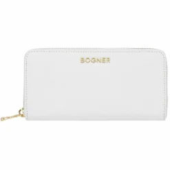 New Bogner Andermatt Ela Geldbörse RFID Leder 18,5 cm white