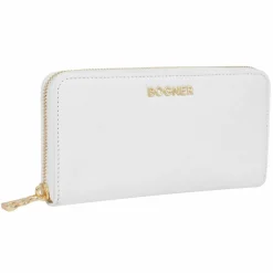 New Bogner Andermatt Ela Geldbörse RFID Leder 18,5 cm white