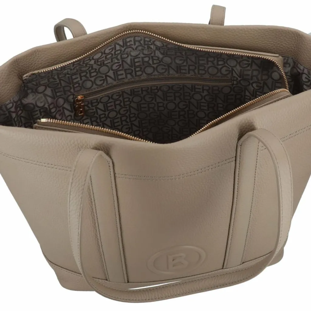 Sale Bogner Bozen Zeta Shopper Tasche Leder 31 cm simply taupe