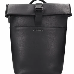 Bogner Rolltop-Rucksäcke|Lederrucksäcke<Jasper Anton Rucksack Leder 46 cm Laptopfach black