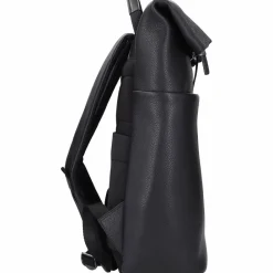 Bogner Rolltop-Rucksäcke|Lederrucksäcke<Jasper Anton Rucksack Leder 46 cm Laptopfach black