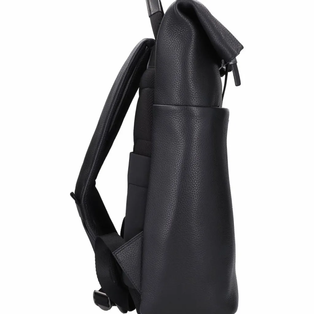 Bogner Rolltop-Rucksäcke|Lederrucksäcke<Jasper Anton Rucksack Leder 46 cm Laptopfach black