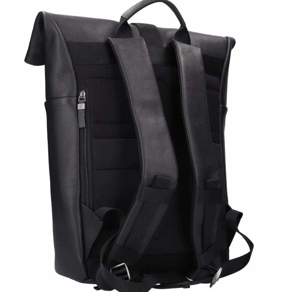Bogner Rolltop-Rucksäcke|Lederrucksäcke<Jasper Anton Rucksack Leder 46 cm Laptopfach black