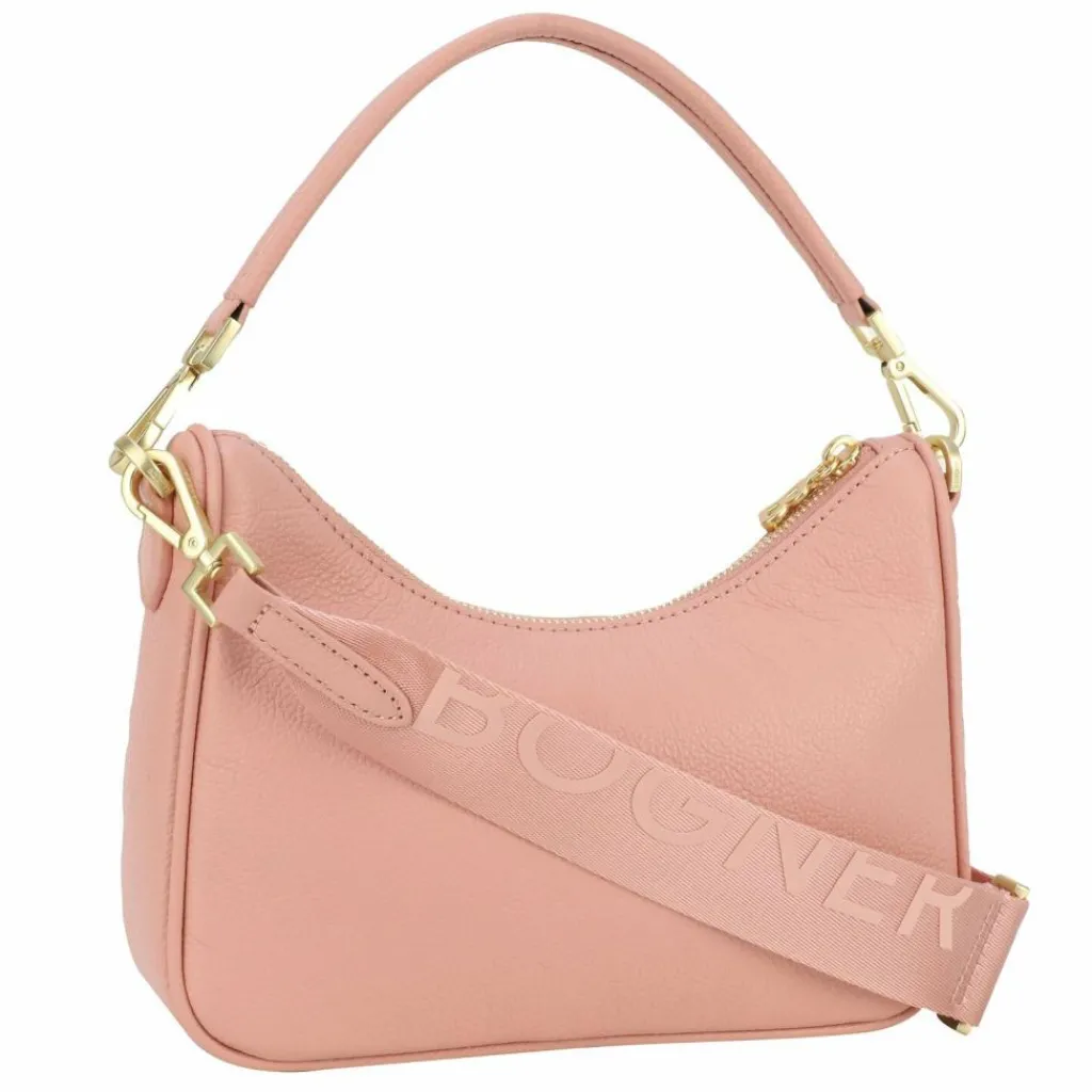 Bogner Schultertaschen<Pontresina Lora Schultertasche Leder 24 cm rose