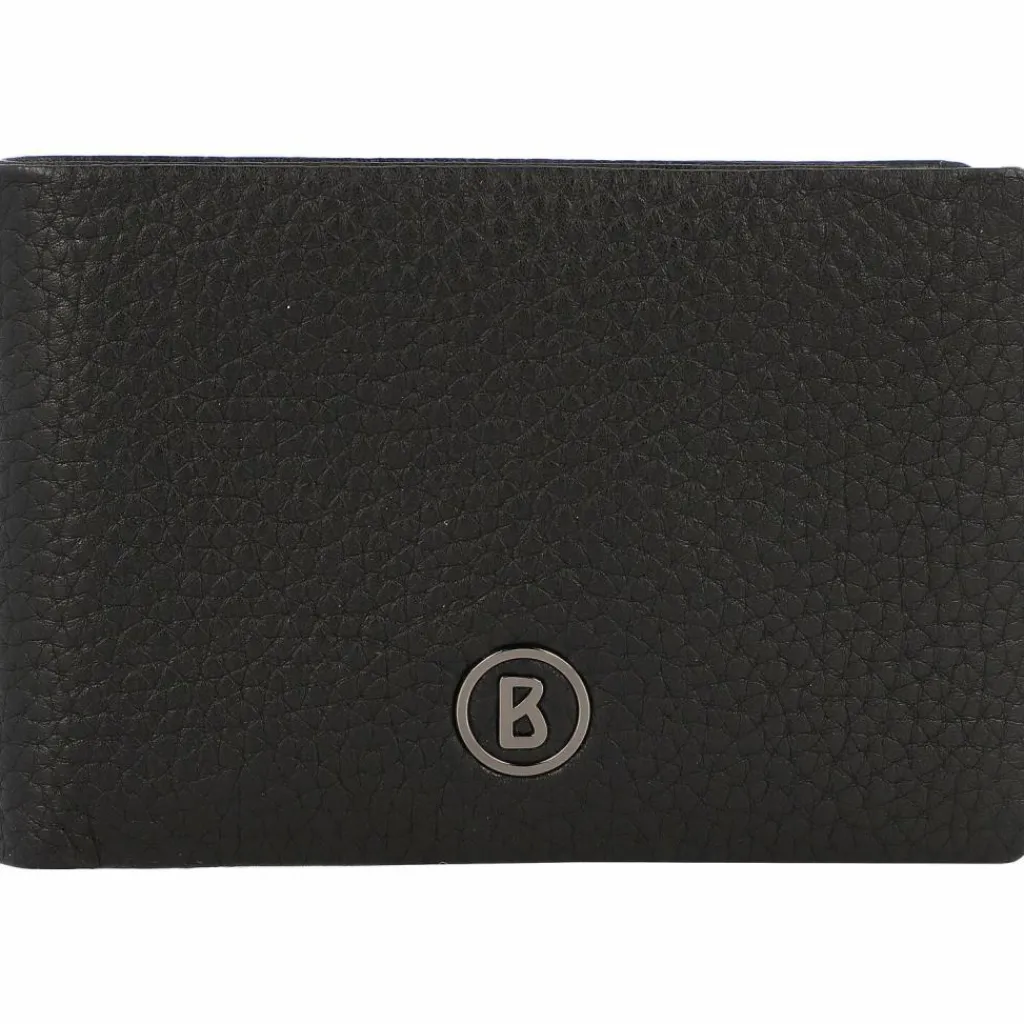Bogner Herrengeldbörsen Querformat<Vail Nelio Geldbörse RFID Schutz Leder 11 cm black