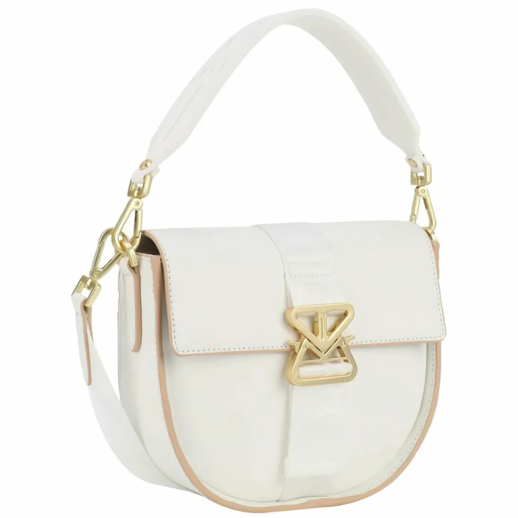 Bogner Schultertaschen<Zuoz Cassy Schultertasche Leder 27 cm white