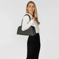 Clearance Boss Ariell Schultertasche M Leder 36 cm black