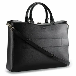 Boss Henkeltaschen<B-Icon Handtasche Leder 38 cm Laptopfach black