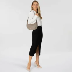 Boss B-Icon Schultertasche S Leder 28 cm open brown