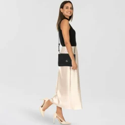 Boss Umhängetaschen<B-Icon Umhängetasche Leder 22 cm black