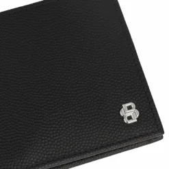 Boss Herrengeldbörsen Querformat<Geldbörse RFID Schutz Leder 16.5 cm Geschenkbox black