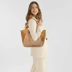 New Boss Lenah Shopper Tasche RFID Schutz Leder 29 cm medium beige