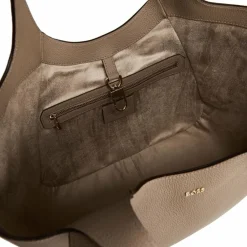 Boss Shopper|Henkeltaschen<Lenah Shopper Tasche Leder 40 cm open brown