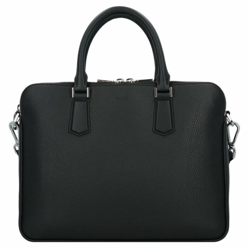 Boss Laptoptaschen|Aktentaschen<New Crosstown Aktentasche Leder 39 cm Laptopfach black