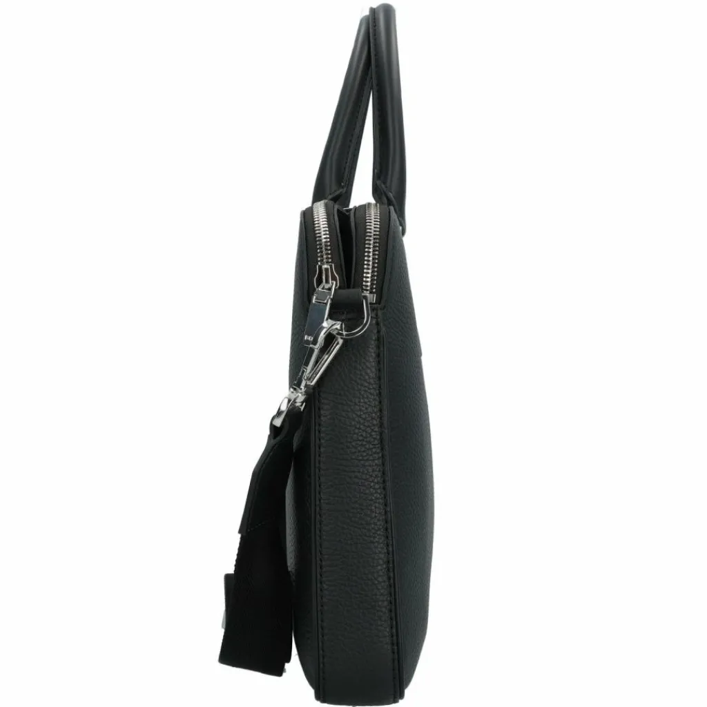 Boss Laptoptaschen|Aktentaschen<New Crosstown Aktentasche Leder 39 cm Laptopfach black