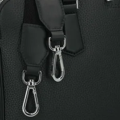 Boss Laptoptaschen|Aktentaschen<New Crosstown Aktentasche Leder 39 cm Laptopfach black