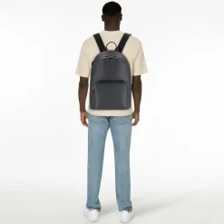 Hot Boss New Crosstown Daypack Leder 42 cm Laptopfach navy