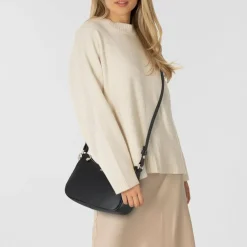 Hot Boss Numah Schultertasche Leder 19 cm black