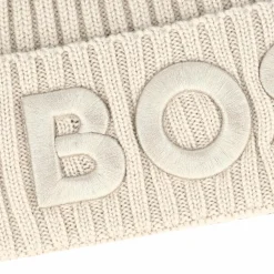 Boss Mützen<Strickmütze light beige
