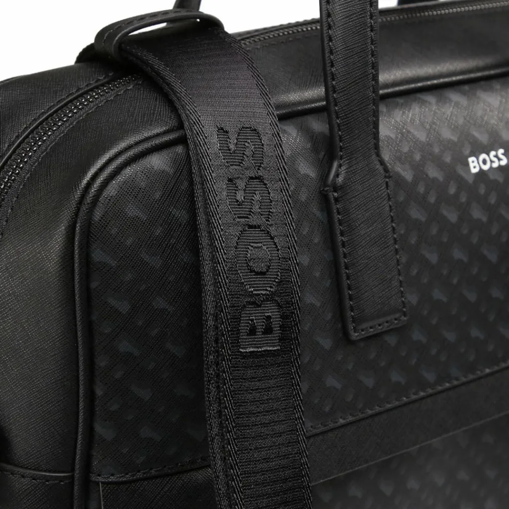 Boss Zair Aktentasche Leder 38 cm Laptopfach