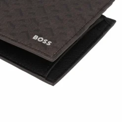 Boss Zair Geldbörse RFID Schutz Leder 11 cm dark brown