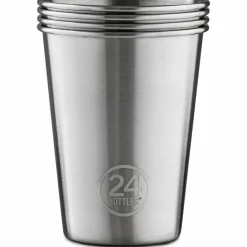 Discount 24Bottles Edelstahl Trinkbecher 4tlg. steel