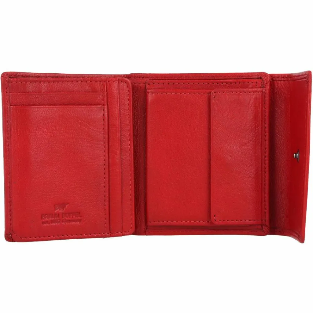 Hot Braun Büffel Anna Geldbörse RFID Leder 11 cm rot