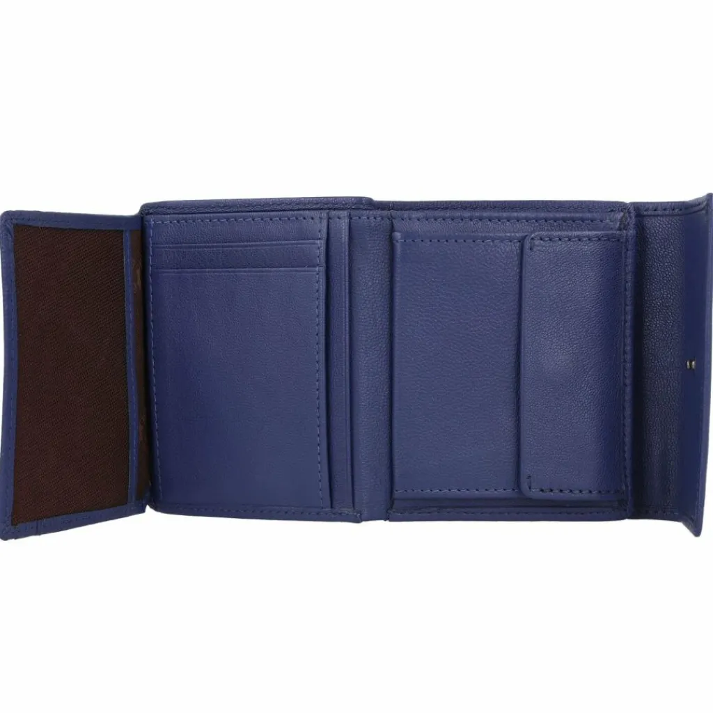 Hot Braun Büffel Anna Geldbörse RFID Leder 11 cm saphir