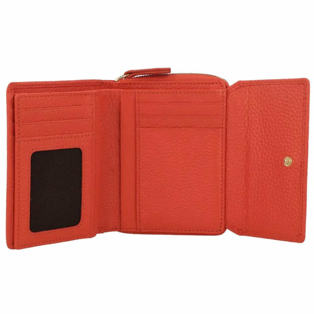 Braun Büffel Damengeldbörsen Querformat<Asti Geldbörse RFID Leder 12 cm rich red