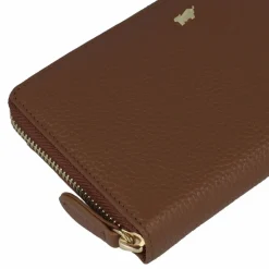 Braun Büffel Damengeldbörsen Querformat<Asti Geldbörse RFID Schutz Leder 19 cm saddle brown