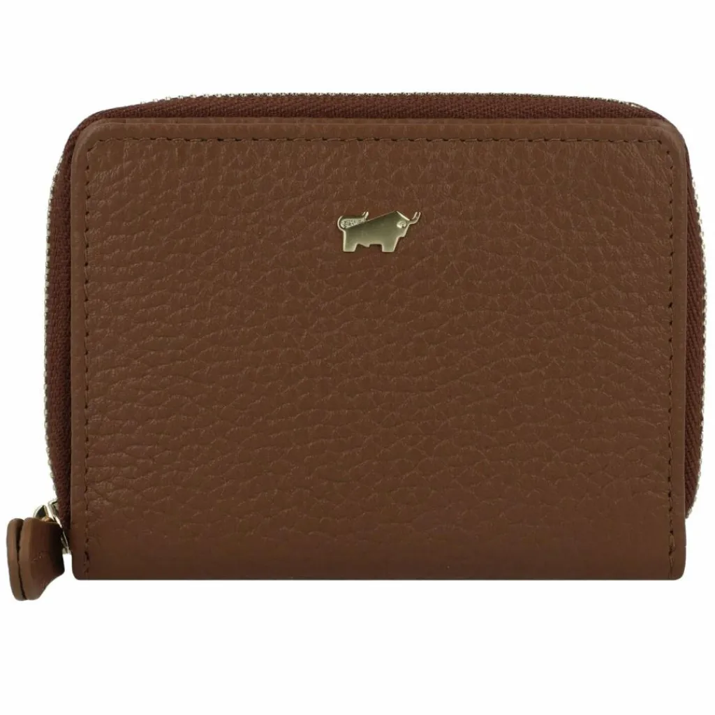 Braun Büffel Damengeldbörsen Querformat<Asti Geldbörse Leder 10 cm saddle brown