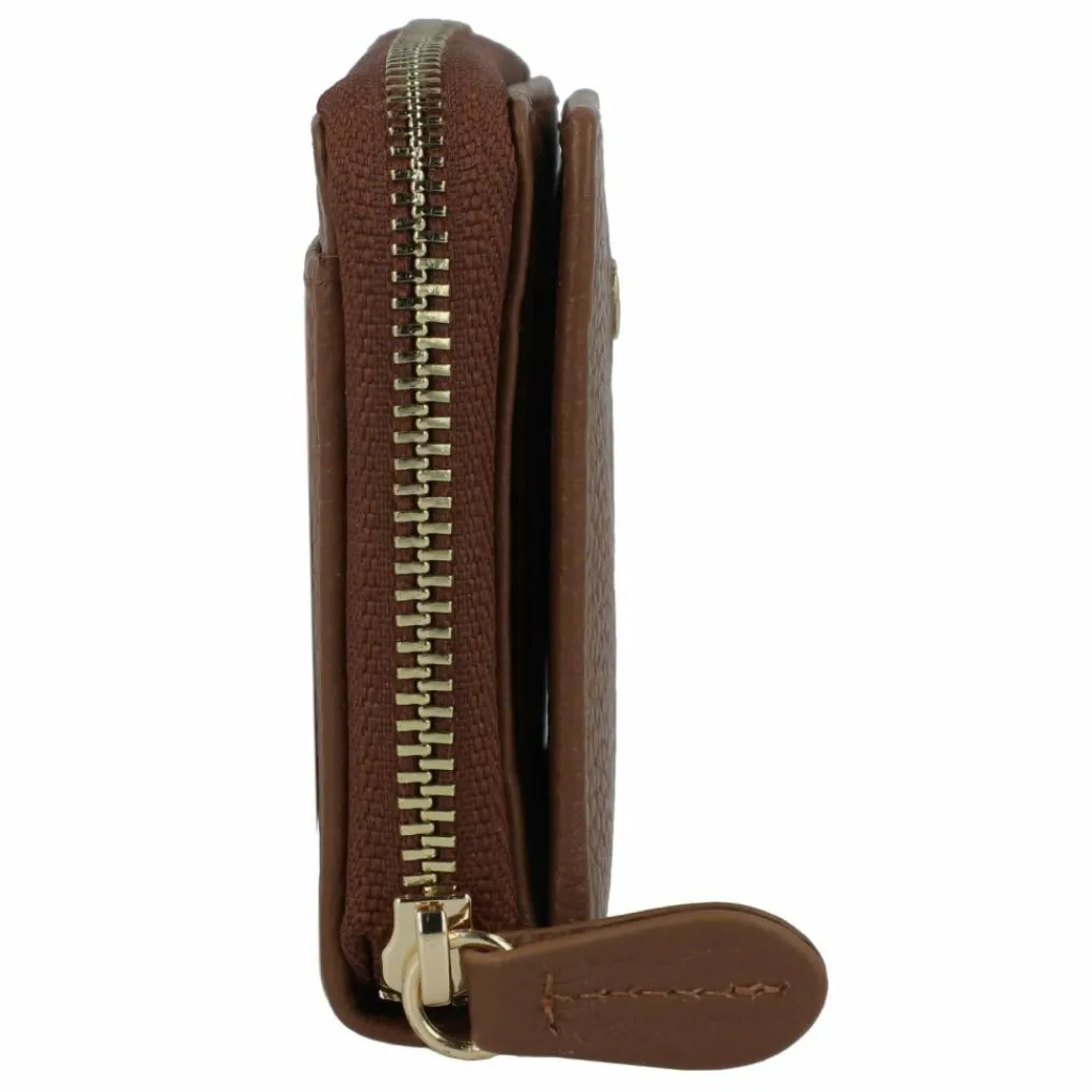 Braun Büffel Damengeldbörsen Querformat<Asti Geldbörse Leder 10 cm saddle brown