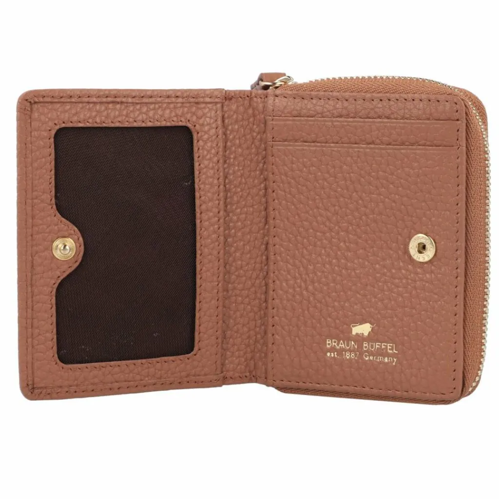 Clearance Braun Büffel Asti Geldbörse Leder 10 cm cognac