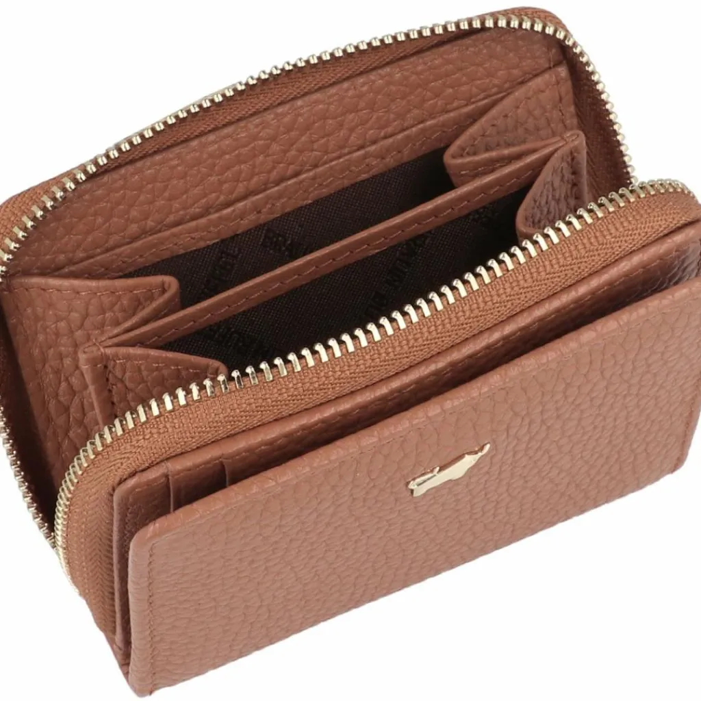 Clearance Braun Büffel Asti Geldbörse Leder 10 cm cognac