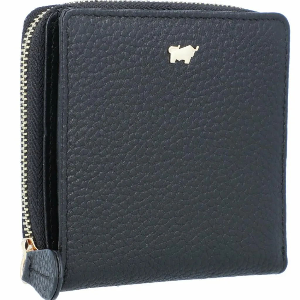 Braun Büffel Damengeldbörsen Querformat<Asti Geldbörse RFID Leder 10 cm schwarz